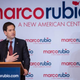 Republican presidential candidate Marco Rubio addresses supporters at a caucus-night party in Des Moines, Iowa, Feb. 1, 2016.
Pete Marovich/Getty Images